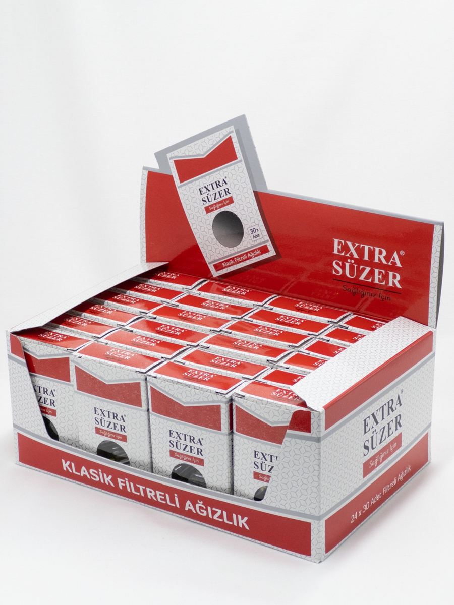 Extra Süzer Klasik filtreli sigara ağızlığı satış standı