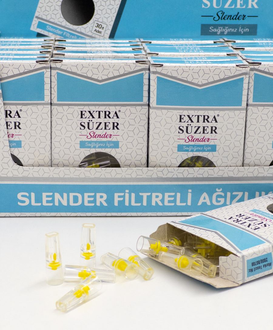 Extra Süzer Touch / Slender filtreli sigara ağızlığı kutuları ve ağızlıklar